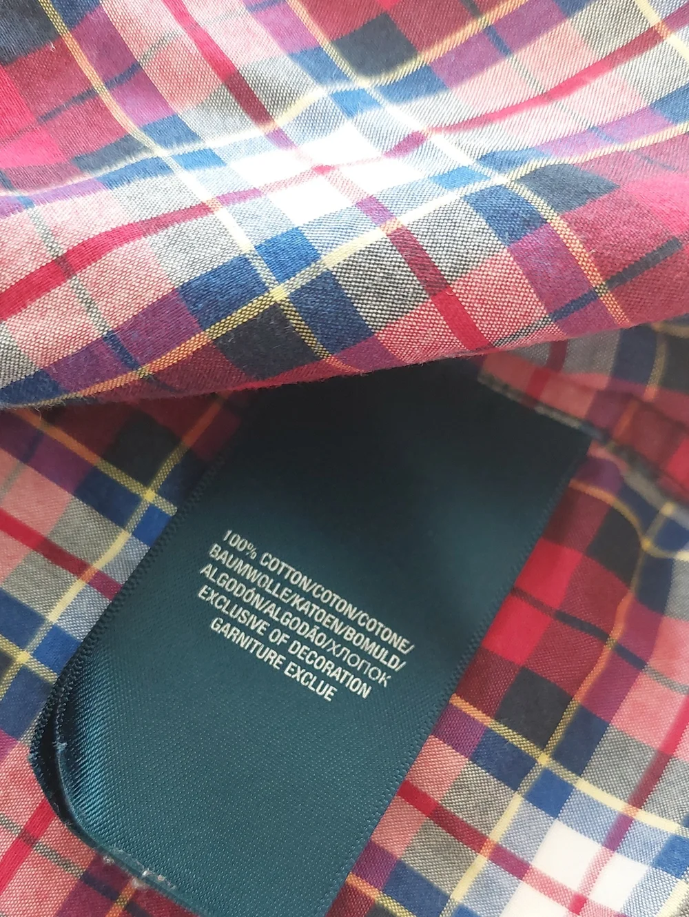 Ralph Lauren Boys  Red Plaid Button-Down Shirt.size 8
